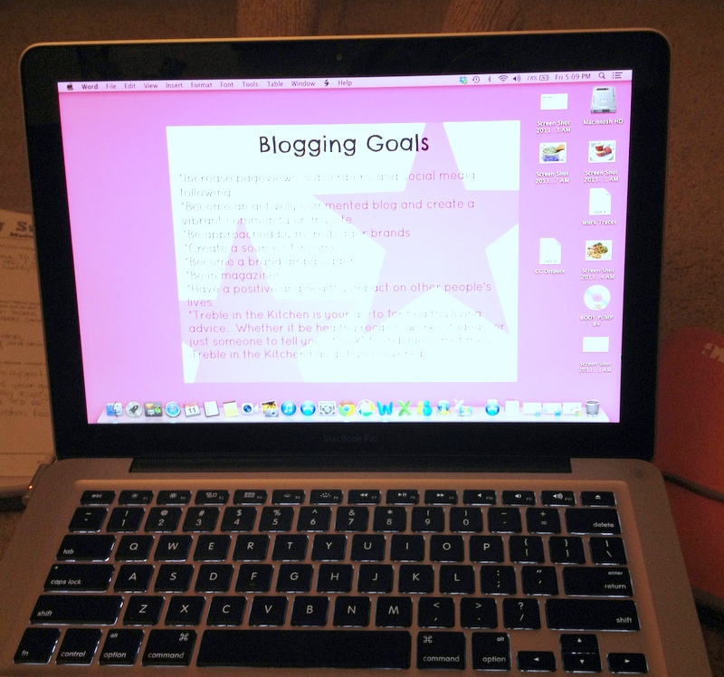 blogging goals