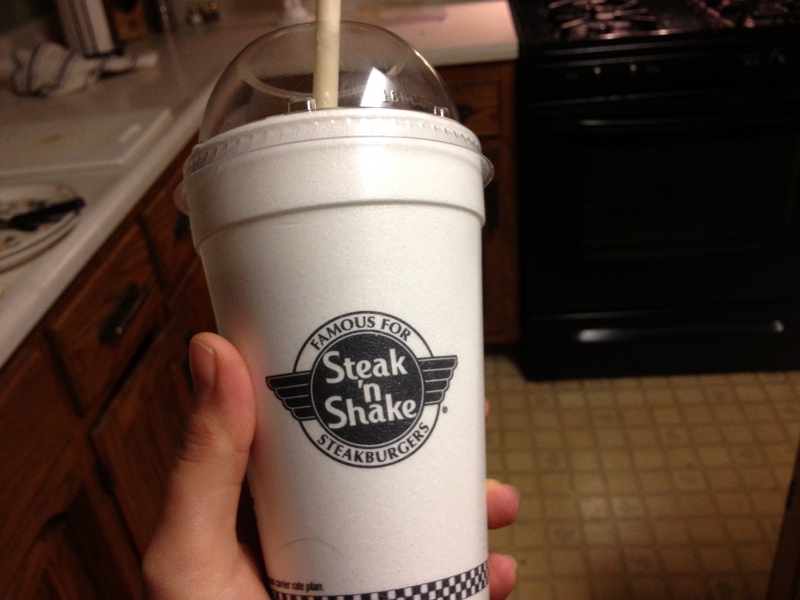 steak n shake milkshake