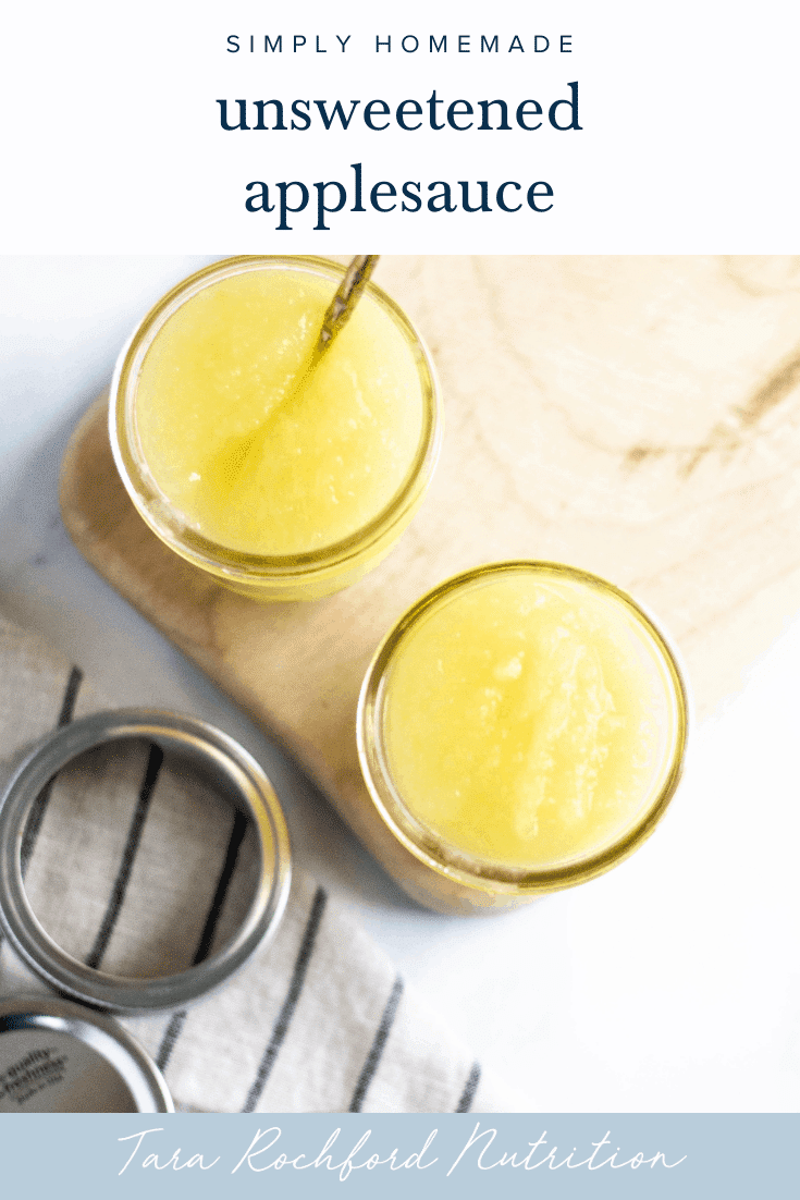 Unsweetened Applesauce #tararochfordnutrition #glutenfreerecipe