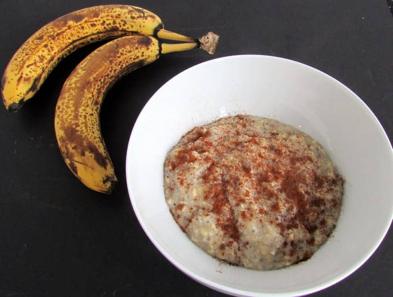 Egg White Banana Oatmeal via Treble in the Kitchen