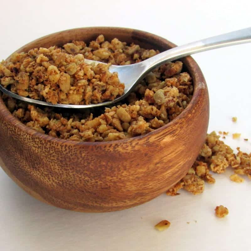 Coconut Maple Granola low FODMAP paleo friendly via Treble in the Kitchen