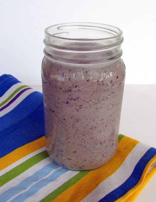 Blueberry Pineapple Sneaky Green Smoothie via Treble in the Kitchen