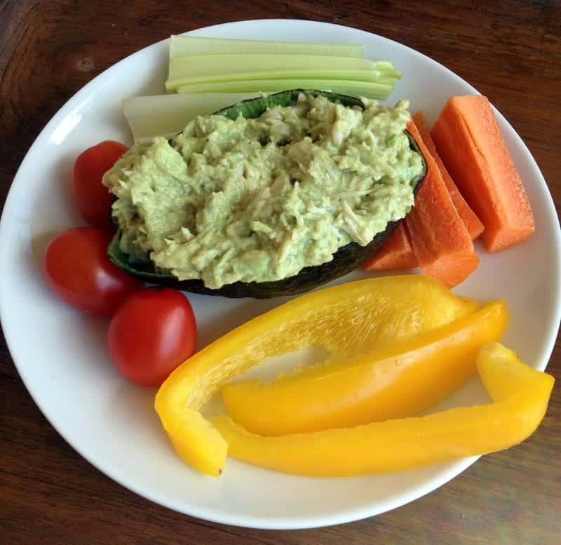 Avocado Chicken Salad via Treble in the Kitchen