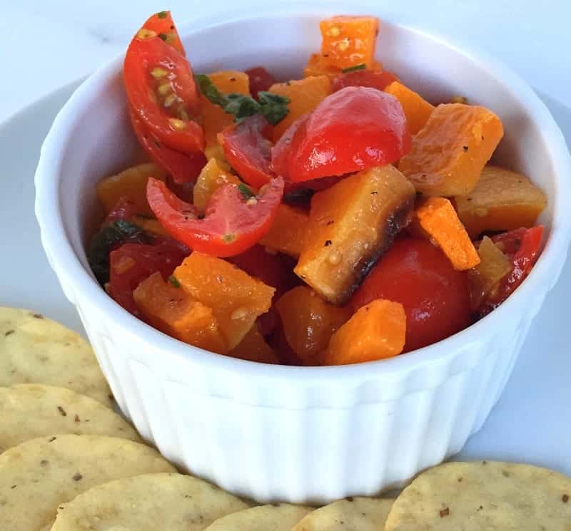 Butternut Squash Bruschetta from Treble in the Kitchen #paleofriendly #lowfodmap #vegan