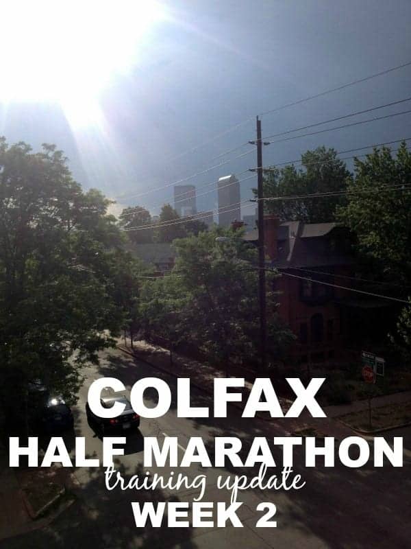 Colfax Half Marathon Week 2 via Treble in the Kitchen