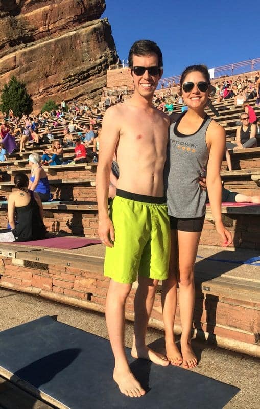 Yoga on the rocks