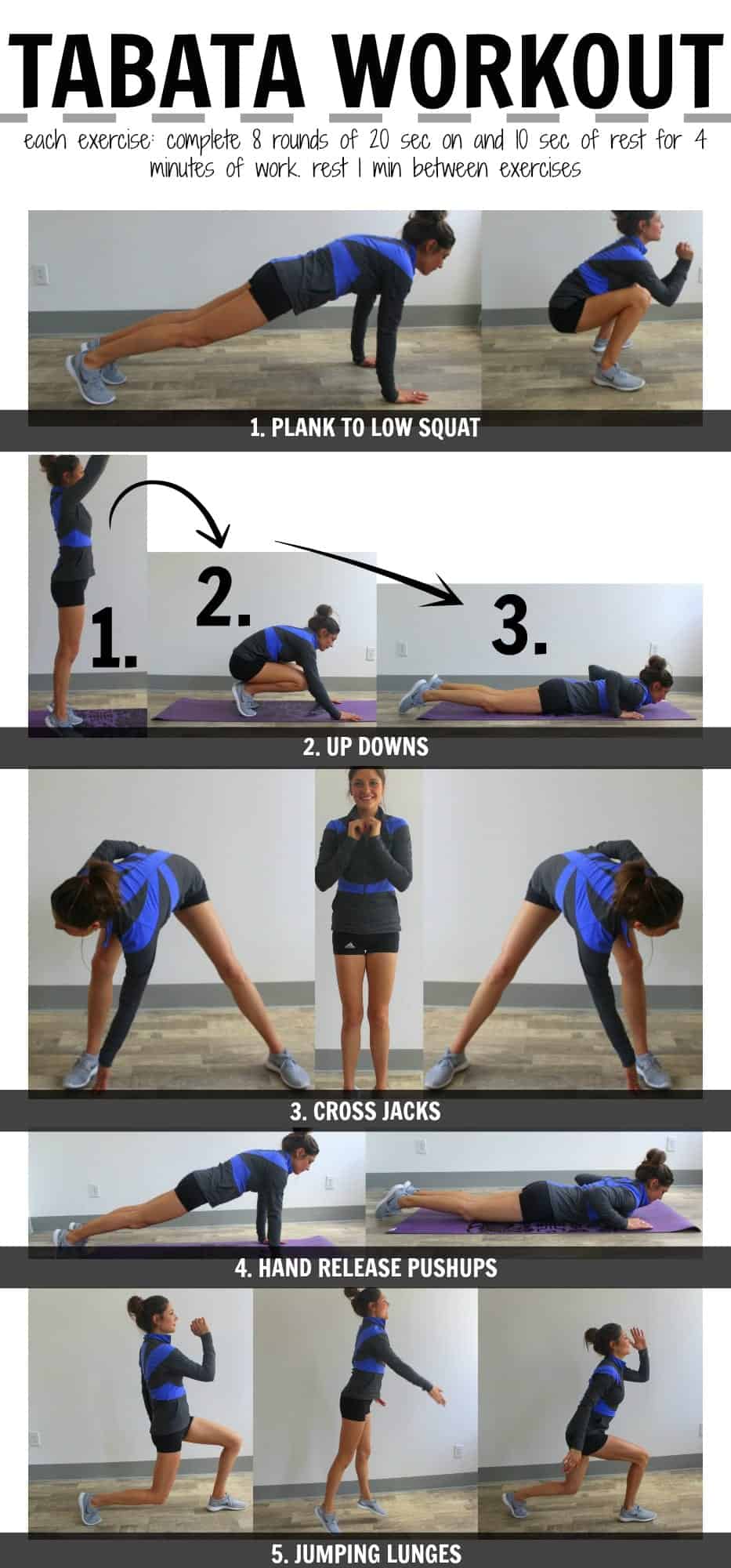 Bodyweight Tabata Workout from Treble in the Kitchen