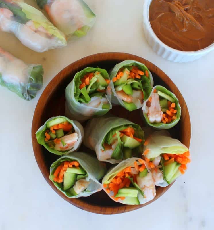 Herbed Summer Rolls from Treble in the Kitchen