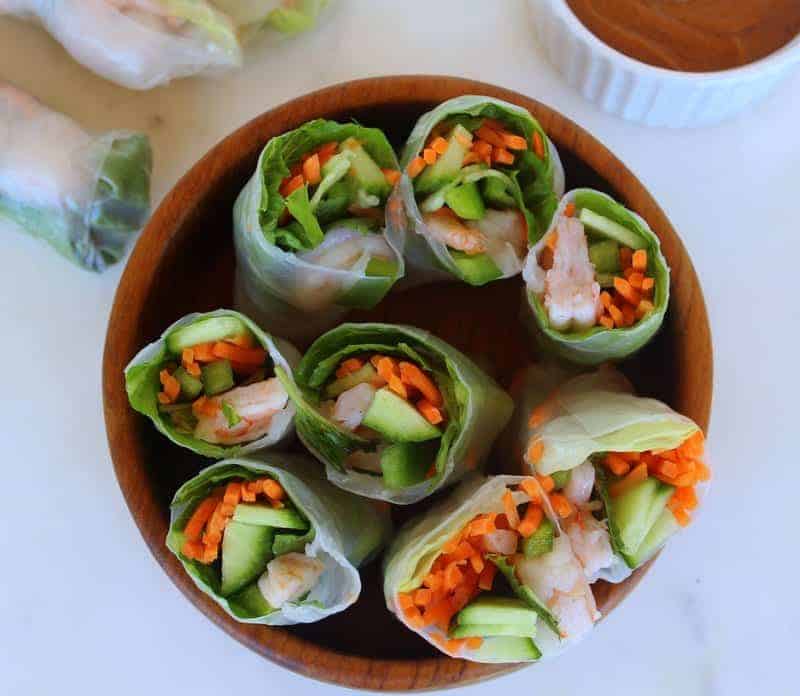 Herbed Summer Rolls from Treble in the Kitchen