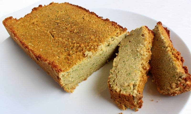 Lemon Zucchini Bread made with Coconut Flour Paleo, Gluten Free, Grain Free