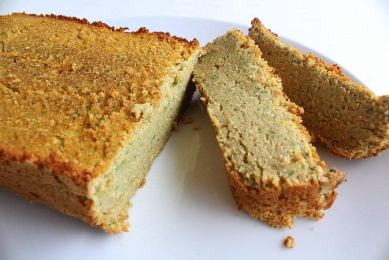 Lemon Zucchini Bread made with Coconut Flour Paleo, Gluten Free, Grain Free