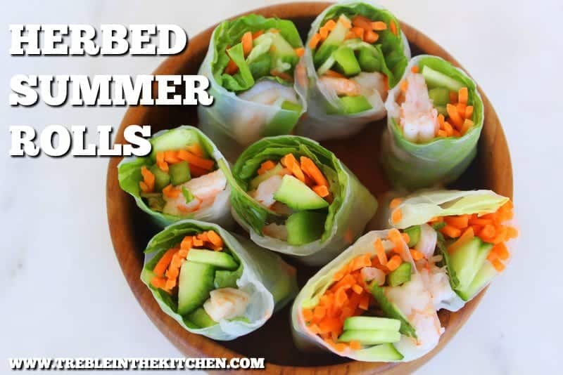 Herbed Summer Rolls from Treble in the Kitchen