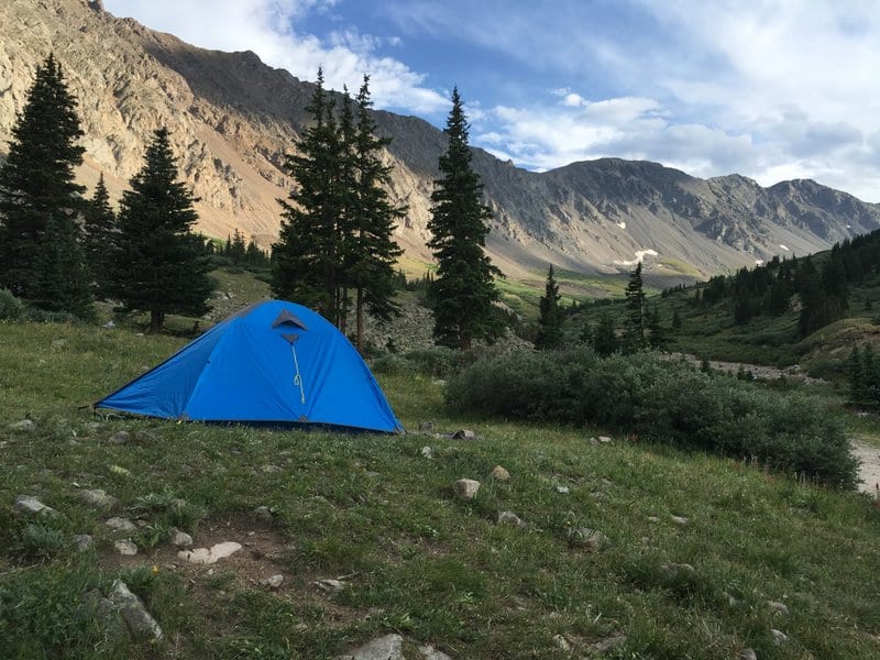 Camping at Grays Peak