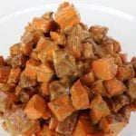 Roasted Sweet Potato Salad with Mint Sunflower Dressing