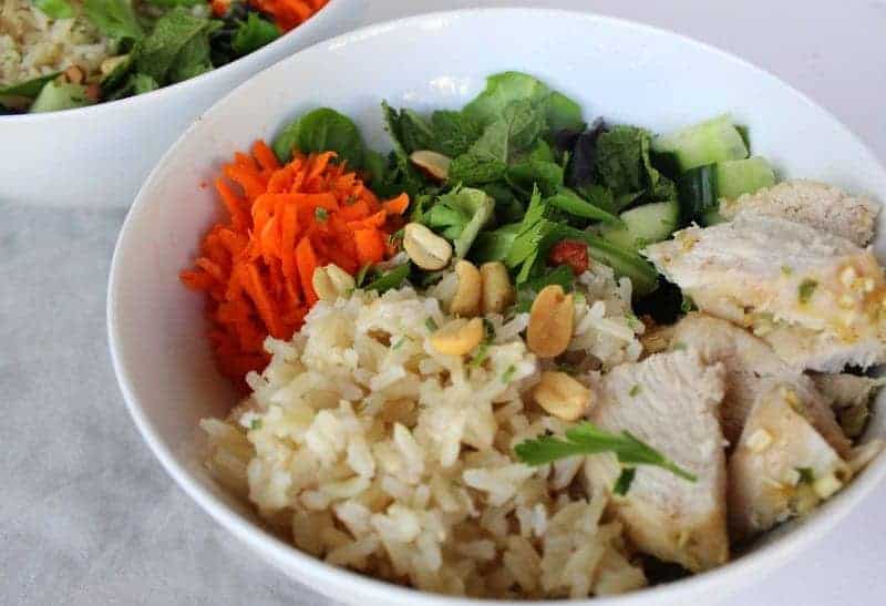 Vietnamese Lemongrass Chicken Bowl from Treble in the Kitchen