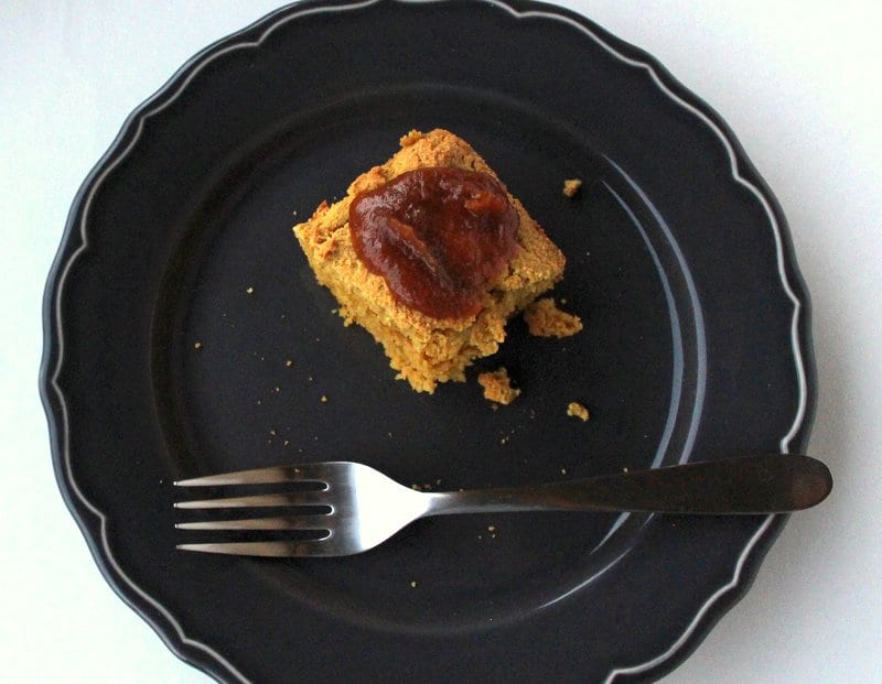 Pumpkin Cornbread from Treble in the Kitchen low FODMAP, gluten free, dairy free