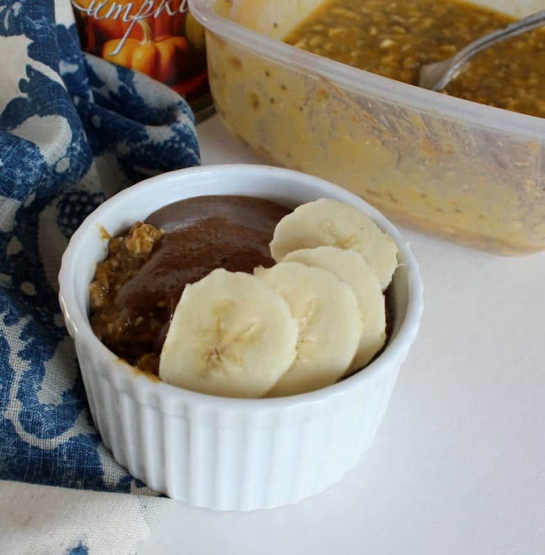 Pumpkin Overnight Oats from Treble in the Kitchen