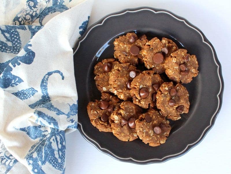 Sweet Potato Oatmeal Snack Cookies low FODMAP, vegan, dairy free, gluten free