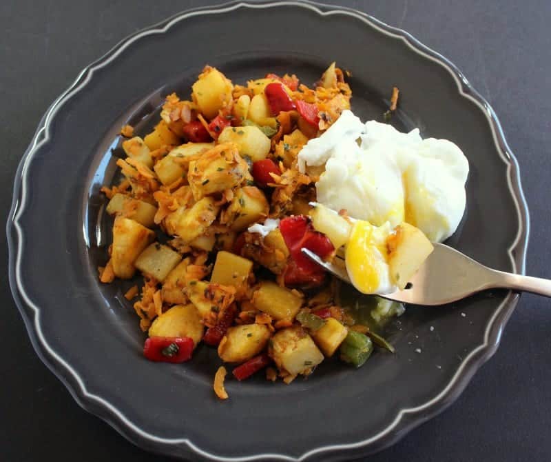 Plantain Root Vegetable Hash Low FODMAP, gluten free, grain free, paleo friendly, dairy free