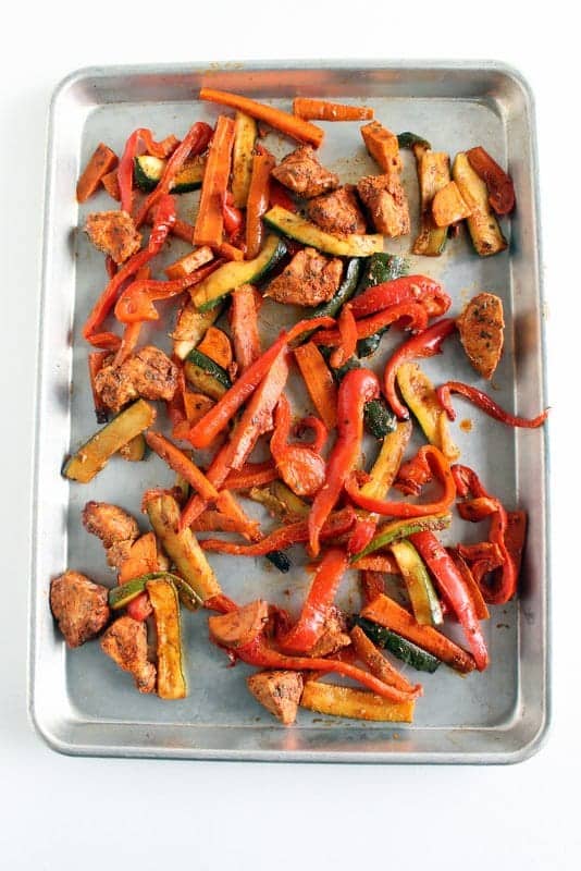 Sheet Pan Fajitas low FODMAP, gluten free, grain free, paleo, whole 30