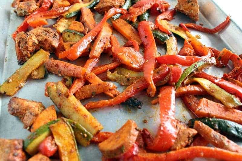 Sheet Pan Fajitas low FODMAP, gluten free, grain free, paleo, whole 30