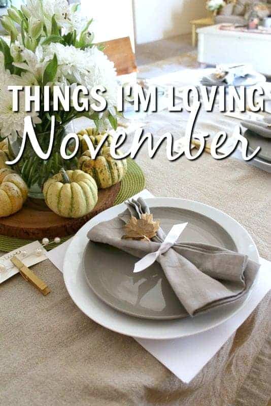 Things I'm Loving November 