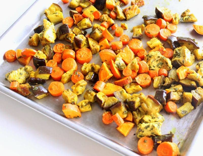 Moroccan Sheet Pan Dinner low FODMAP, gluten free, grain free, paleo, dairy free