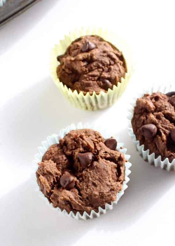 Double Chocolate Muffins low FODMAP, gluten free, dairy free, hidden veggie