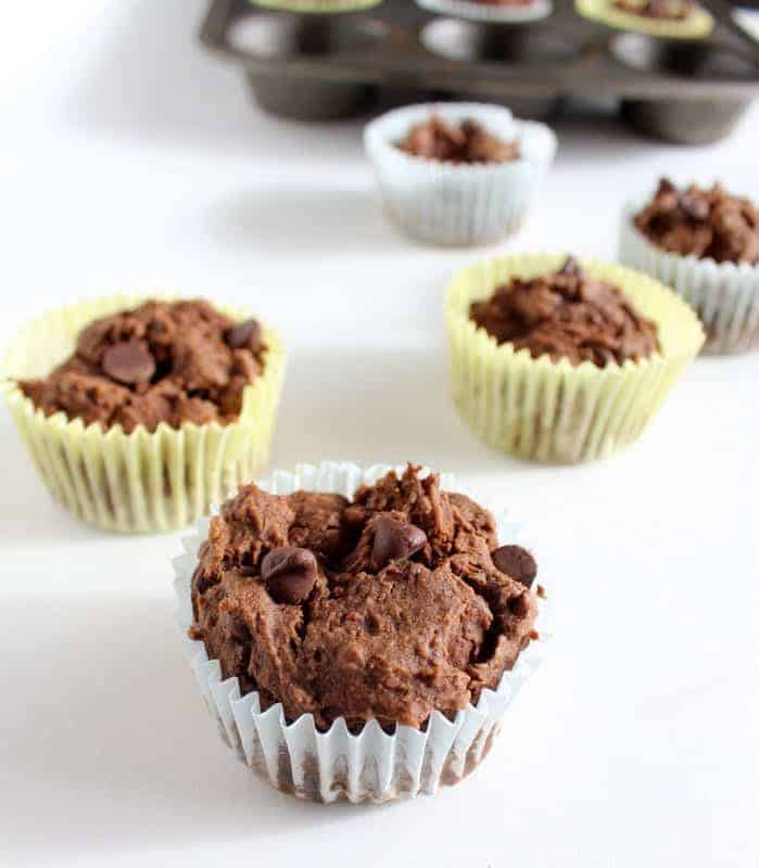 Double Chocolate Muffins low FODMAP, gluten free, dairy free, hidden veggie