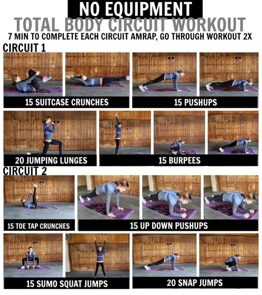 No Equipment Total Body Circuit Workout Tara Rochford