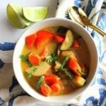 Thai Coconut Lime Soup - low FODMAP, vegan, gluten free