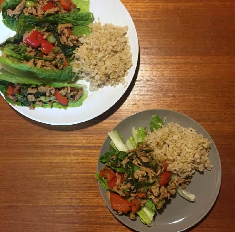 Kate Scarlata Asian Chicken Lettuce Wraps