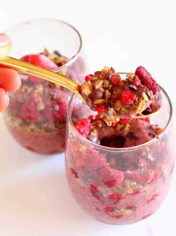 Chia Pudding Parfait - low FODMAP, vegan, paleo, gluten free, dairy free