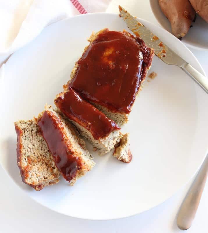 low FODMAP BBQ Chicken Meatloaf - gluten free, dairy free