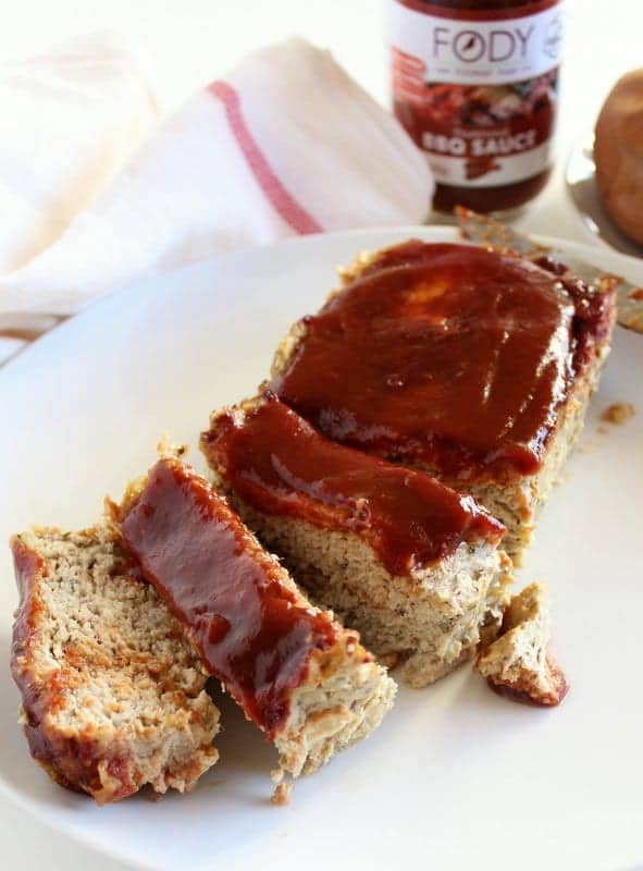 low FODMAP BBQ Chicken Meatloaf - gluten free, dairy free