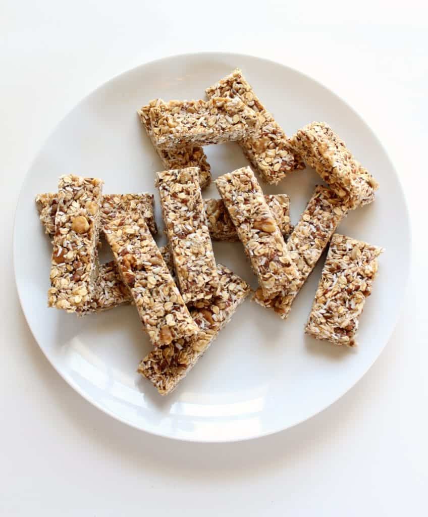 Homemade No Bake Granola Bars low FODMAP, Gluten Free, Dairy Free, Vegan