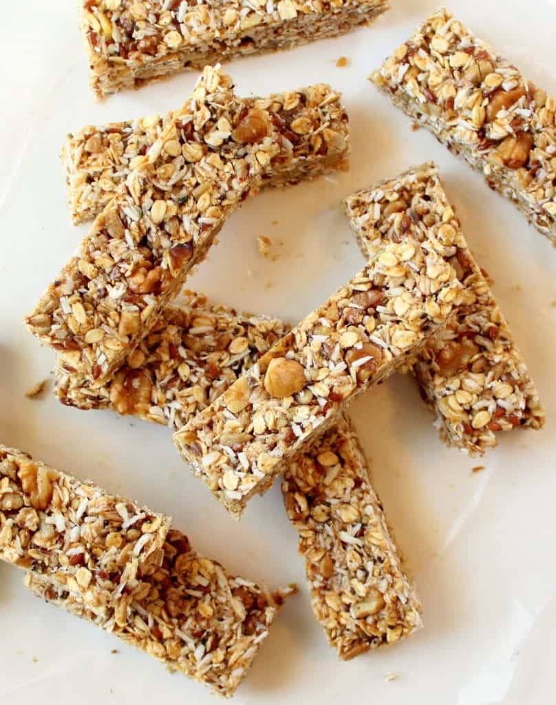 Homemade No Bake Granola Bars low FODMAP, Gluten Free, Dairy Free, Vegan