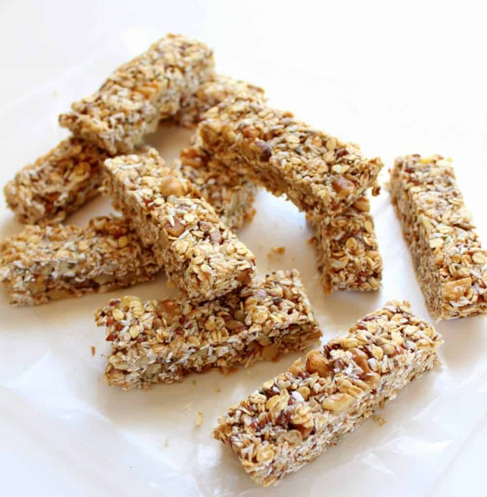 Homemade No Bake Granola Bars low FODMAP, Gluten Free, Dairy Free, Vegan