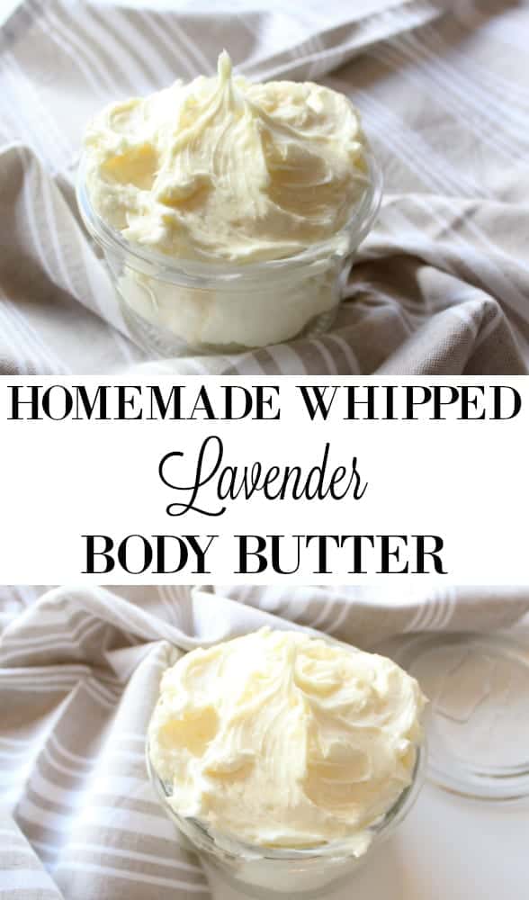 Homemade Whipped Lavender Body Butter