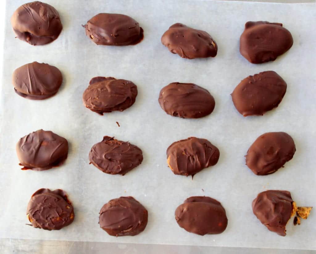 Healthier Homemade Chocolate Peanut Butter Eggs low FODMAP, gluten free, grain free, dairy free