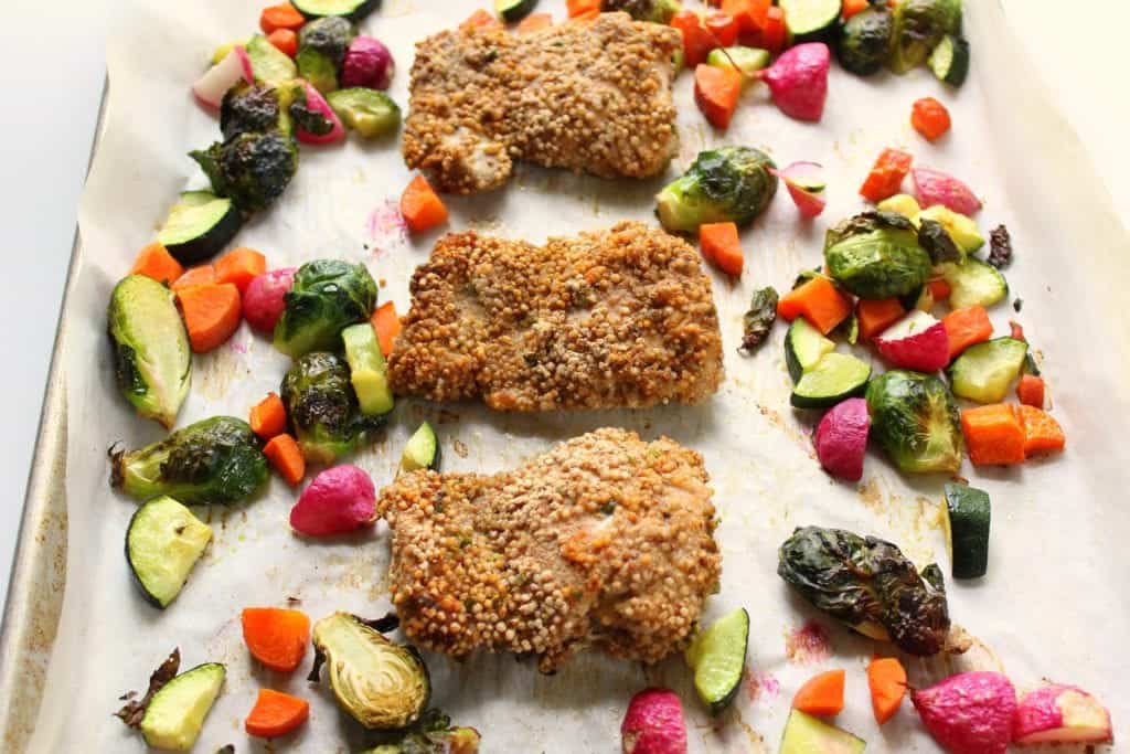 Quinoa Crusted Chicken - low FODMAP, gluten free, dairy free