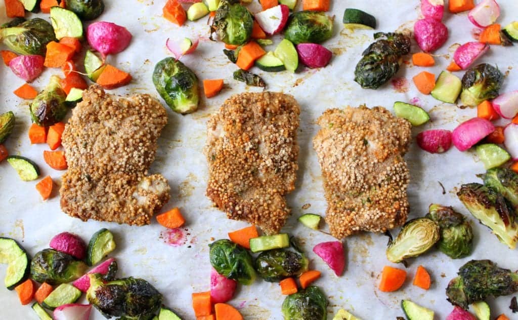 Quinoa Crusted Chicken - low FODMAP, gluten free, dairy free