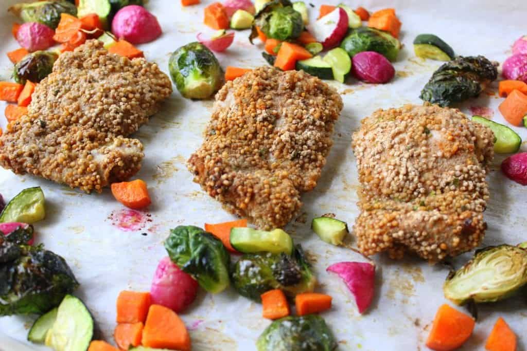 Quinoa Crusted Chicken - low FODMAP, gluten free, dairy free