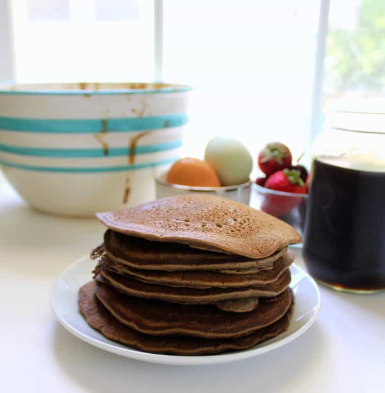 Green Banana Flour Pancakes - low FODMAP, gluten free, dairy free