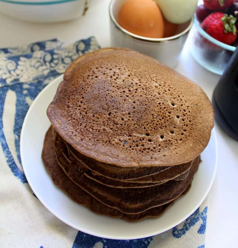 Green Banana Flour Pancakes - low FODMAP, gluten free, dairy free