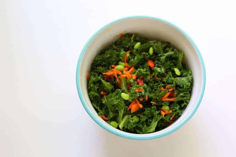 Asian Kale Salad - low FODMAP, gluten free, grain free, dairy free, vegan