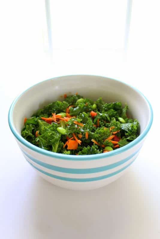 Asian Kale Salad - low FODMAP, gluten free, grain free, dairy free, vegan