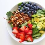 Summer Berry Salad low FODMAP, gluten free, grain free, dairy free