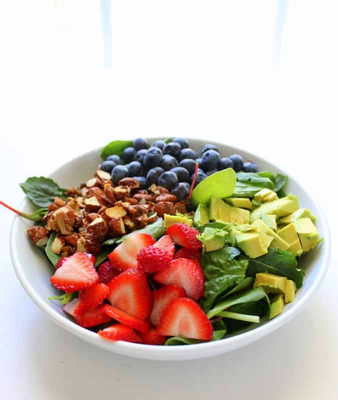 Summer Berry Salad low FODMAP, gluten free, grain free, dairy free