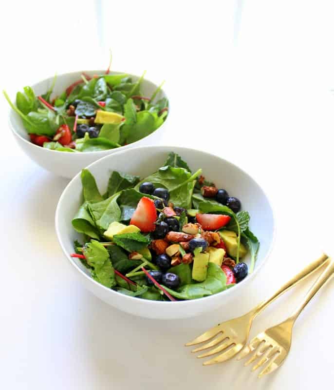 Summer Berry Salad low FODMAP, gluten free, grain free, dairy free